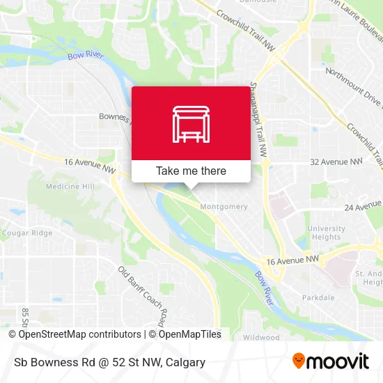 Sb Bowness Rd @ 52 St NW map