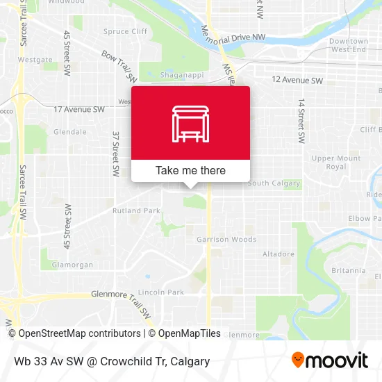 Wb 33 Av SW @ Crowchild Tr plan