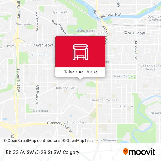 Eb 33 Av SW @ 29 St SW map