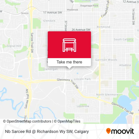 Nb Sarcee Rd @ Richardson Wy SW plan