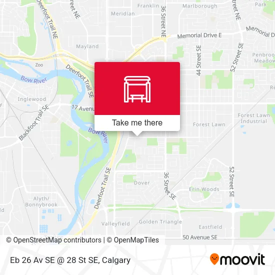 Eb 26 Av SE @ 28 St SE map