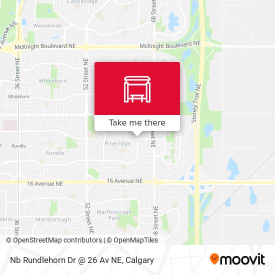 Nb Rundlehorn Dr @ 26 Av NE map