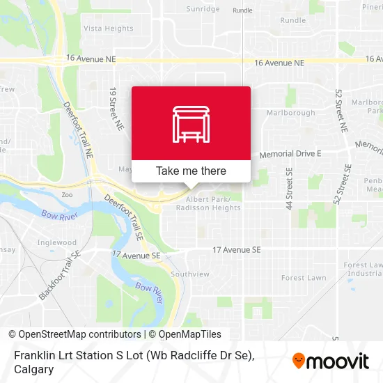 Franklin Lrt Station S Lot (Wb Radcliffe Dr Se) map