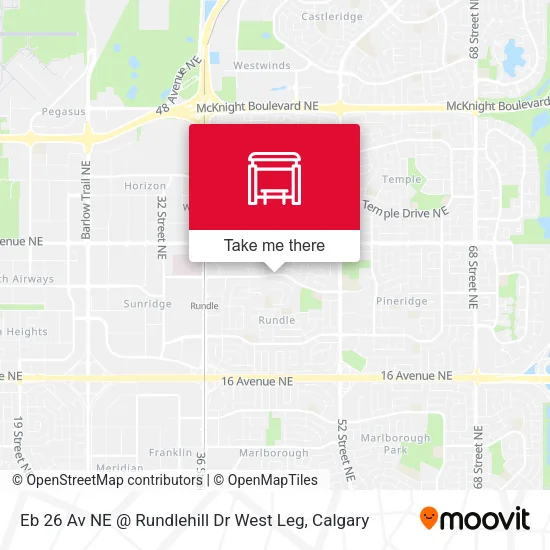 Eb 26 Av NE @ Rundlehill Dr West Leg map