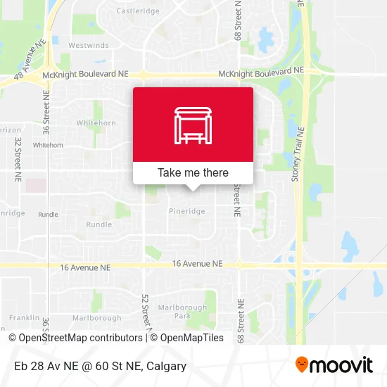 Eb 28 Av NE @ 60 St NE map