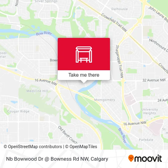 Nb Bowwood Dr @ Bowness Rd NW map