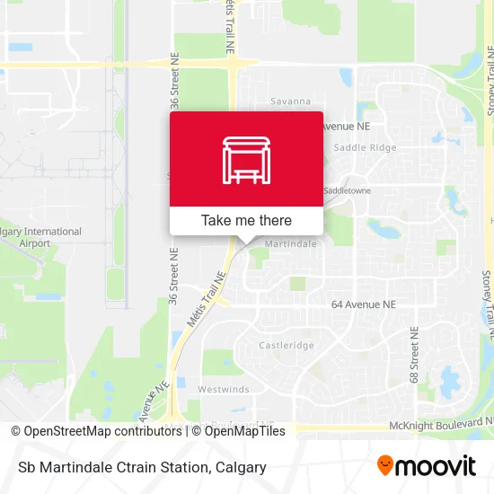 Sb Martindale Ctrain Station map