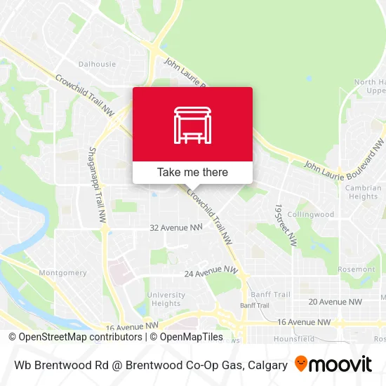 Wb Brentwood Rd @ Brentwood Co-Op Gas map