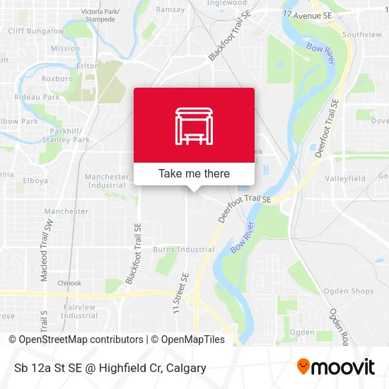 Sb 12a St SE @ Highfield Cr map