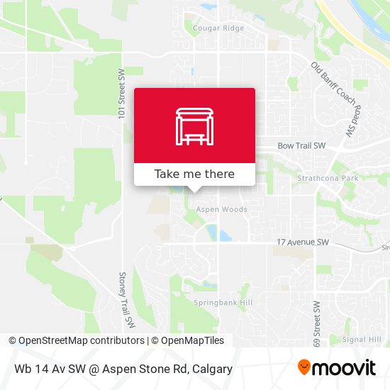 Wb 14 Av SW @ Aspen Stone Rd map