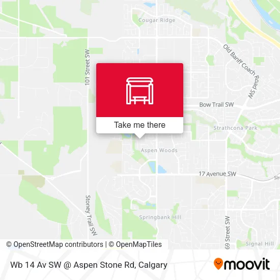 Wb 14 Av SW @ Aspen Stone Rd map