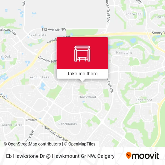 Eb Hawkstone Dr @ Hawkmount Gr NW map