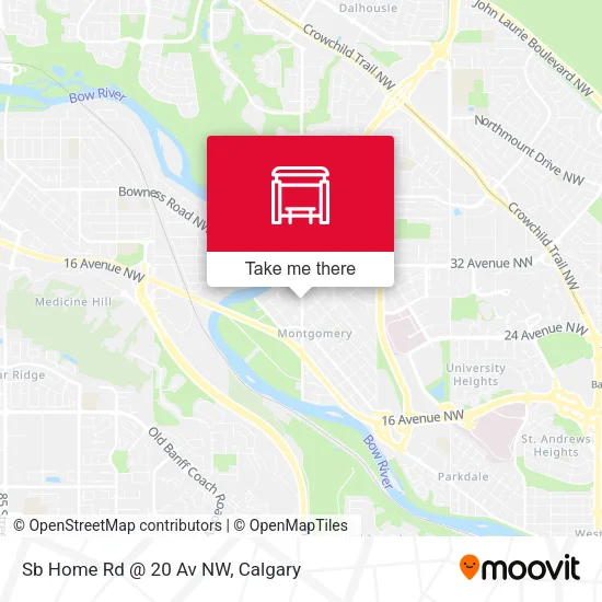 Sb Home Rd @ 20 Av NW map