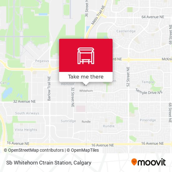 Sb Whitehorn Ctrain Station map