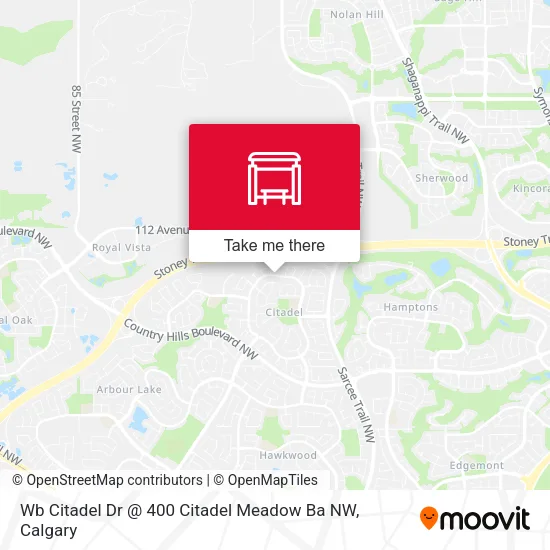 Wb Citadel Dr @ 400 Citadel Meadow Ba NW map