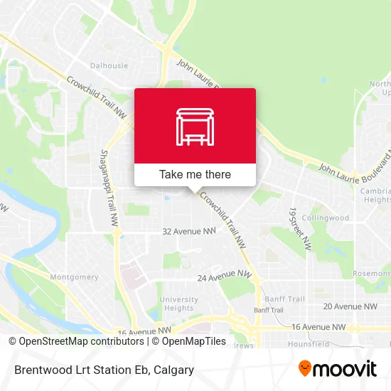 Brentwood Lrt Station Eb map