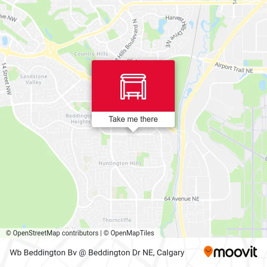 Wb Beddington Bv @ Beddington Dr NE map