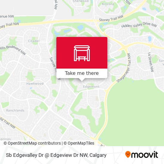 Sb Edgevalley Dr @ Edgeview Dr NW map