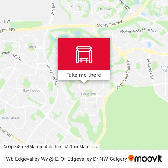 Wb Edgevalley Wy @ E. Of Edgevalley Dr NW map
