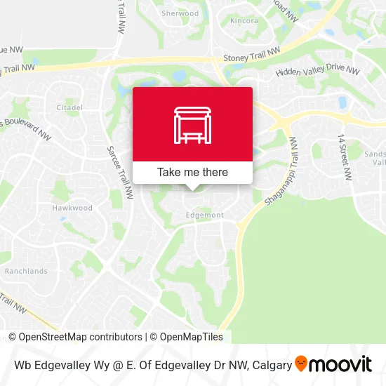 Wb Edgevalley Wy @ E. Of Edgevalley Dr NW map