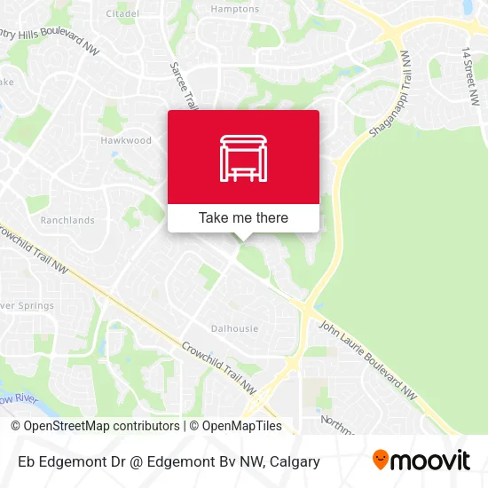 Eb Edgemont Dr @ Edgemont Bv NW map