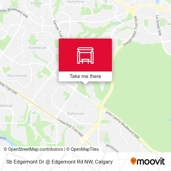 Sb Edgemont Dr @ Edgemont Rd NW map