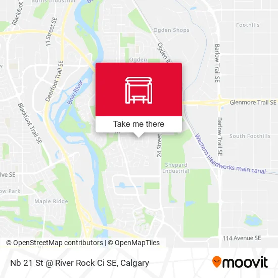 Nb 21 St @ River Rock Ci SE map