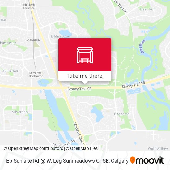Eb Sunlake Rd @ W. Leg Sunmeadows Cr SE map