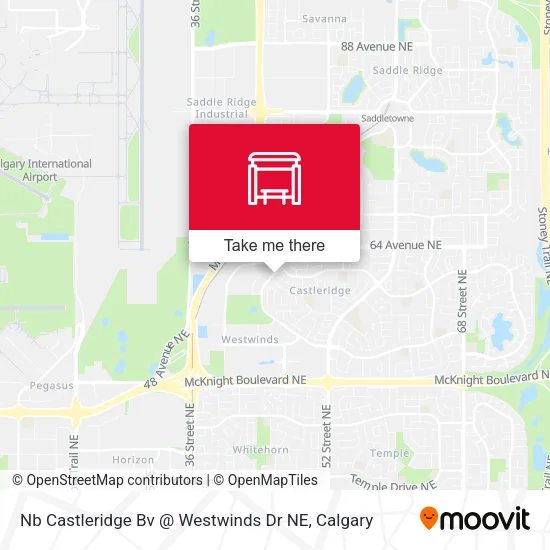 Nb Castleridge Bv @ Westwinds Dr NE map