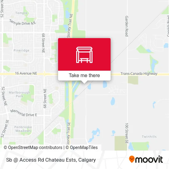 Sb @ Access Rd Chateau Ests map