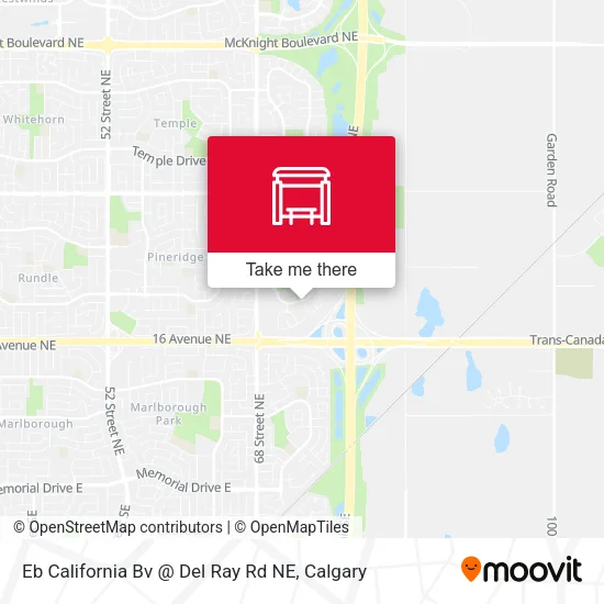 Eb California Bv @ Del Ray Rd NE map