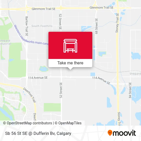Sb 56 St SE @ Dufferin Bv map