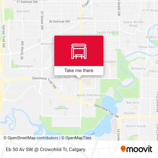 Eb 50 Av SW @ Crowchild Tr map