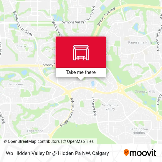 Wb Hidden Valley Dr @ Hidden Pa NW map