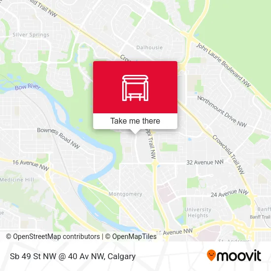 Sb 49 St NW @ 40 Av NW map