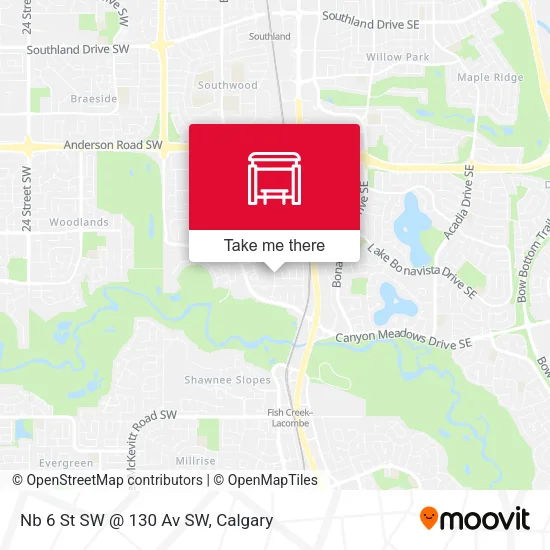 Nb 6 St SW @ 130 Av SW map