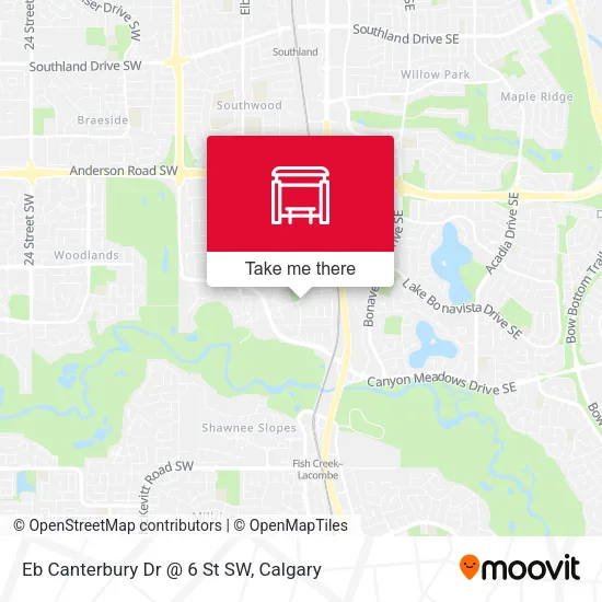 Eb Canterbury Dr @ 6 St SW map