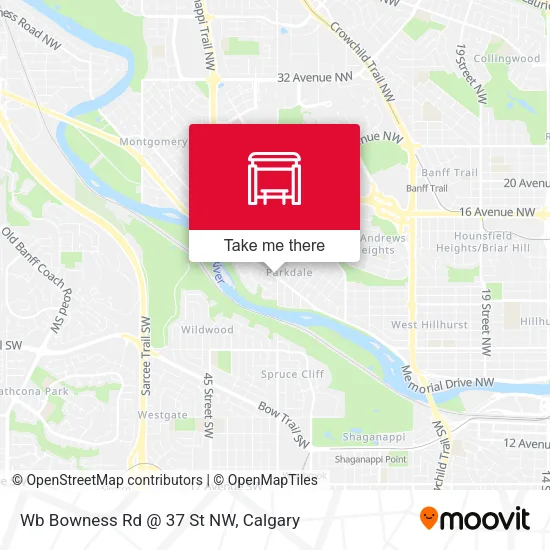 Wb Bowness Rd @ 37 St NW map