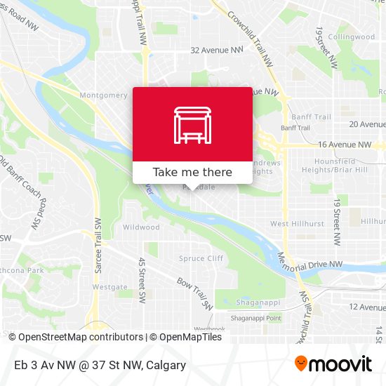 Eb 3 Av NW @ 37 St NW map