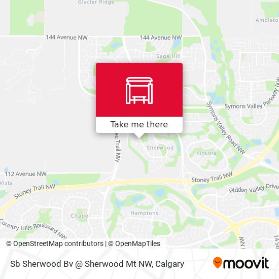 Sb Sherwood Bv @ Sherwood Mt NW map