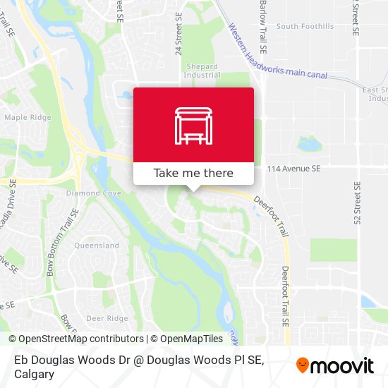 Eb Douglas Woods Dr @ Douglas Woods Pl SE map