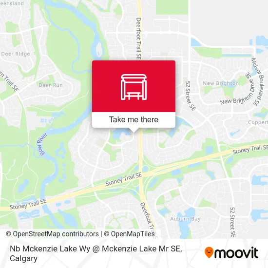 Nb Mckenzie Lake Wy @ Mckenzie Lake Mr SE map