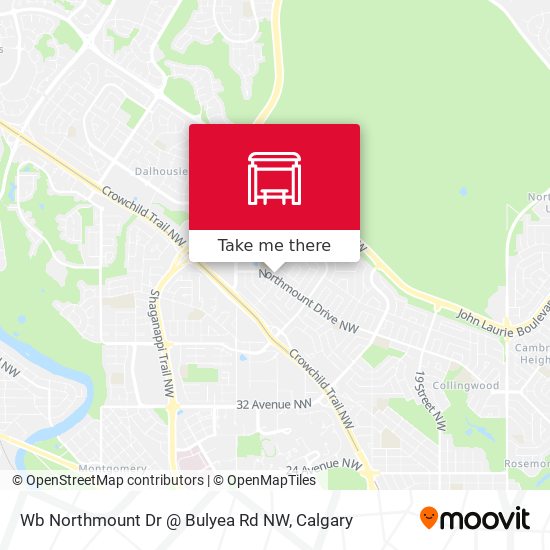 Wb Northmount Dr @ Bulyea Rd NW map