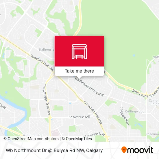 Wb Northmount Dr @ Bulyea Rd NW map