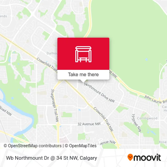 Wb Northmount Dr @ 34 St NW map