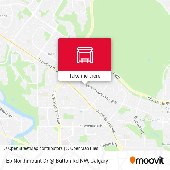 Eb Northmount Dr @ Button Rd NW map