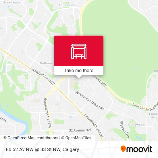 Eb 52 Av NW @ 33 St NW map