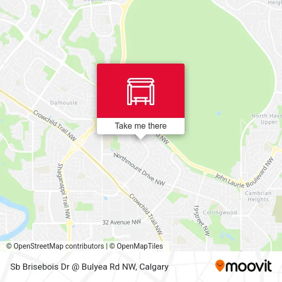 Sb Brisebois Dr @ Bulyea Rd NW map