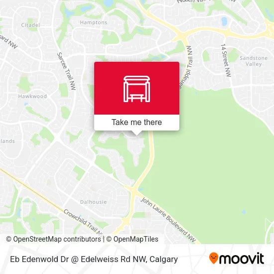 Eb Edenwold Dr @ Edelweiss Rd NW map