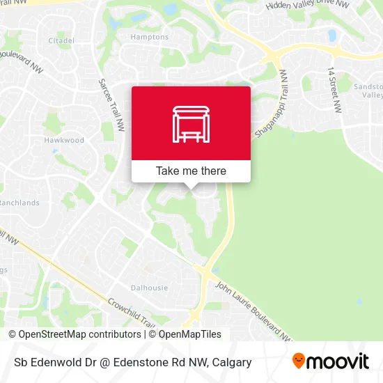 Sb Edenwold Dr @ Edenstone Rd NW map